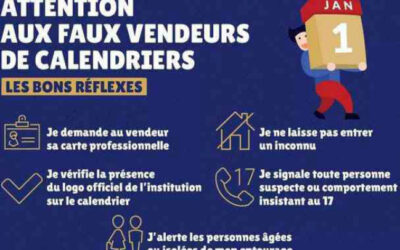 Alerte aux faux vendeurs de calendriers – vols